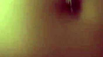 Hot Brunette Esperanza Diaz Rides Wand Gaping Pussy In Fishnets!