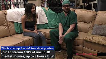 nurse aria nicole's physical exam tickles angel santana's feet