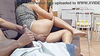 a friend's horny latina couldn't resist my huge cock