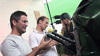 horny lingerie babes alexa andreas stacey saran jordan kingsley flaunt big boobs and monster cocks