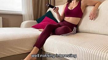 friend's stepmom rides cock proving her tight pussy skills