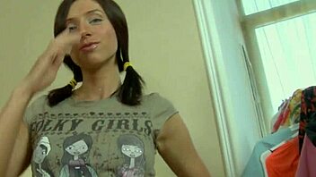 Tanned Ella Teases Tight Pussy with Massive Toy Secret