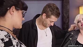 stepmom dominates teen's boyfriend riding monster cock bondage style 🔥😈🍆