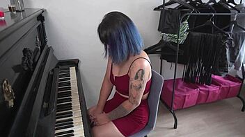 Submissive Slut Teaches Piano With Bent Over Doggystyle And Cowgirl Rides