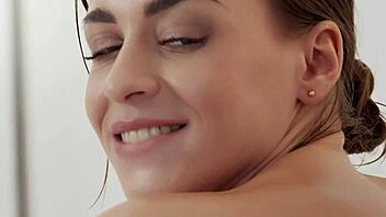 busty ukrainian milf josephine jackson gets sensually fucked by masseur in erotic close-up with cum on natural tits