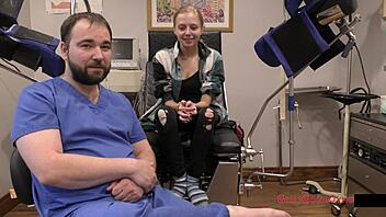 olympic failure ava siren fingered anally by gloved doctor backstage