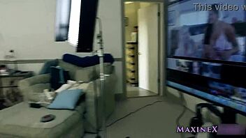 big ass tits maxine x horny clit licking lesbian ride