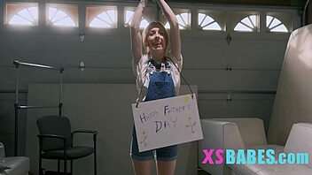 i'm tiny tied up for hardcore threesome pounding my tight holes