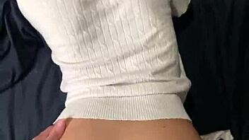 gorgeous 18yo thai gets pounded by huge white cock creampie