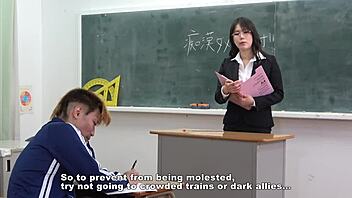 What if a strict Japanese teacher forces face sitting and ball kicking on her helpless student?