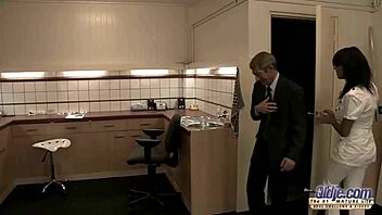 old hairy pussy milf rubs gramps cock then swallows his hot jizz