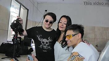 alexa lewis and danyel take brutal anal in laundry backstage chaos