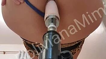 Sex machine pounds Latina pussy hard in kitchen frenzy