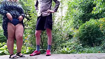 uhh my mature curvy mother-in-law... i mean hot bbw pees standing legs spread wet