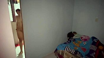 Shy busty babe craves taboo threesome heat