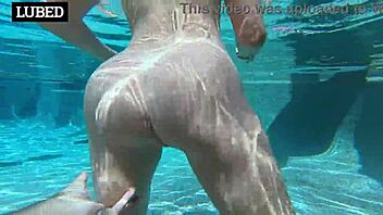 petite redhead slut's wet cunt sprays cum like sprinkler outdoor