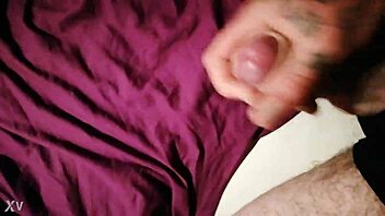 guy wanks huge cock blasting another massive cumshot load