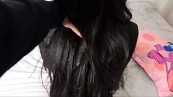 hot hermanastra strips bare and begs for raw sex ride