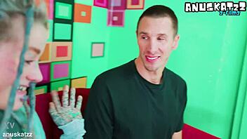 Why goth pornstar gags on big dick before atm facial?