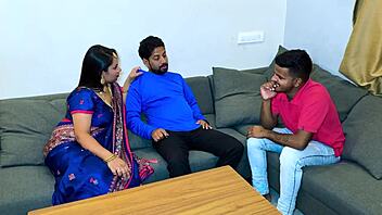 big titted babe calls friend for sexy fun