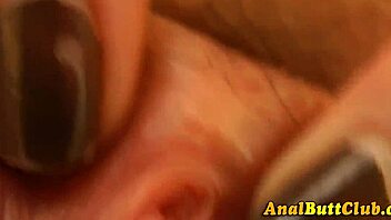 Watch this anal slut spread her gaping pussy wide open now!