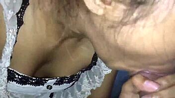 Newlywed Indian beauty sucks husband's cock passionately on wedding night!