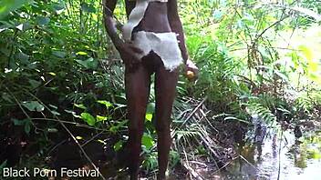 Journalist ditches documentary to fuck skinny african tribe girls outdoors