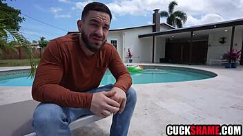 cuck hubby watches wife hookup with stranger on vacation for hot sex