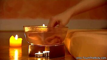 Brunette Milf Handjob Massage Tempts Deeply