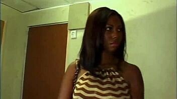 Big black cock racks ebony babe in hardcore scene