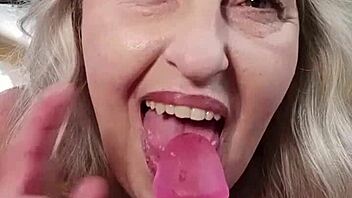 dawnskye1962 pegs guy with dildo in retro fetish play