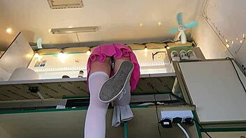 Super Sexy Slim 18 Year Old Thong Tease Upskirt Outdoor