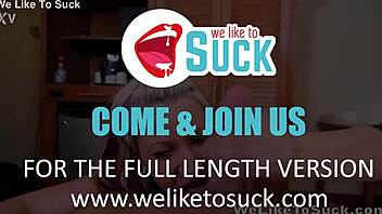 Amateur blonde teases big tits sucks cock closeup 💋🍆