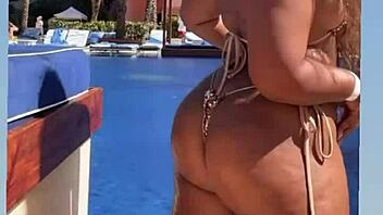 Cum on Mila's hot big ass!