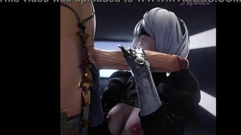 yorha 2b ass pussy blowjob compilation 🍑💦🔥