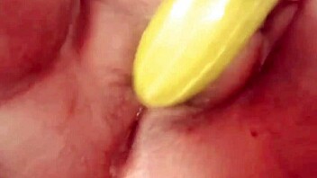 New Indian Village Girl Fucks Vegetable Hardcore Wet!