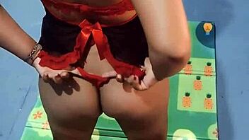 mexican big ass tease striptease leads to hard slap