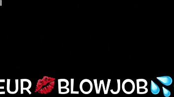 handcuffed sub gives sloppy deepthroat blowjob feet handjob full vid