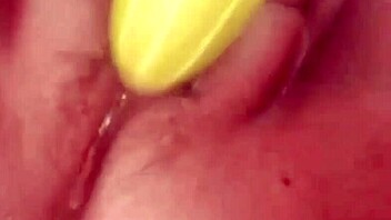 New Indian Village Girl Fucks Vegetable Hardcore Wet!