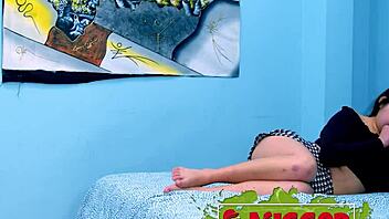 i'm blindfolded for my first huge black cock pounding interracial fuck