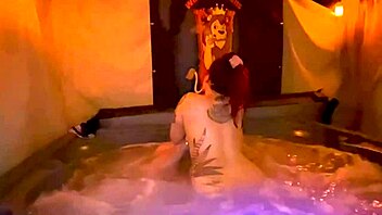 quickie creampie jacuzzi fuck santana red milf