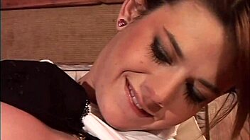 Slutty babe bent over pub table taking rough doggystyle pounding