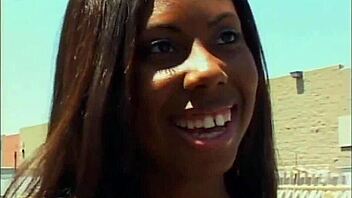 Big black cock racks ebony babe in hardcore scene