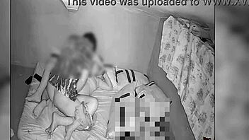 Spy cam catches big pussy bent over in bedroom