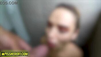 Petite Latina Teen 18+ Gulps Big Cock In Shower While Getting Pissed On Pov