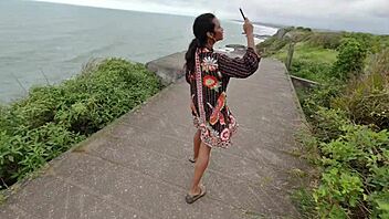 lukas pounds skinny beach slut's tight pussy balls deep in public adventure