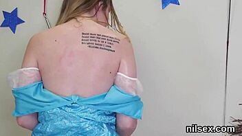 Foxy babe endures brutal anal ass licking in extreme bdsm pain chamber