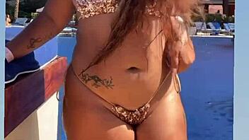 Cum on Mila's hot big ass!