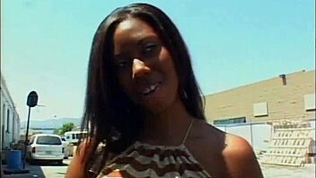 Big black cock racks ebony babe in hardcore scene