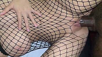 curvy babe bends over for big black cock creampie on fourth of july 🇺🇸🍑